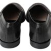 Dolce & Gabbana Elegant Black Leather Slipper Loafers - Image 6