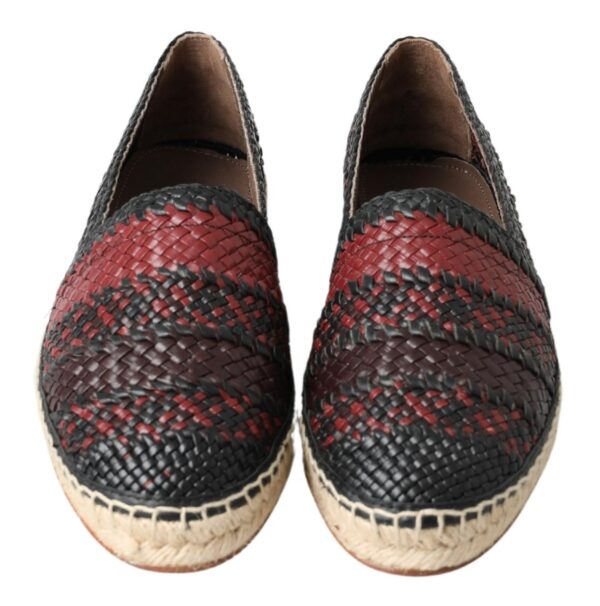 Dolce & Gabbana Elegant Woven Leather Espadrilles - Image 2