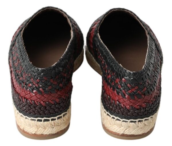 Dolce & Gabbana Elegant Woven Leather Espadrilles - Image 3