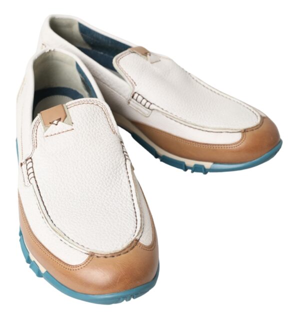 Dolce & Gabbana Elegant White Leather Slipper Loafers - Image 7