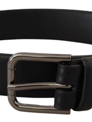 Dolce & Gabbana Elegant Black Leather Classic Belt