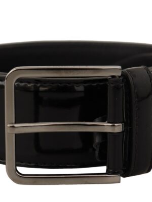 Dolce & Gabbana Elegant Black Leather Belt