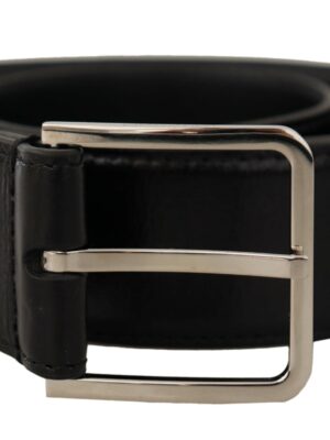 Dolce & Gabbana Elegant Leather Belt with Metal Buckle