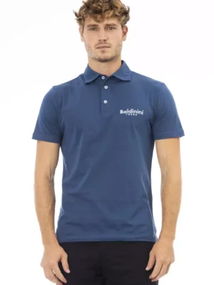 Baldinini Trend Blue Cotton Men Polo