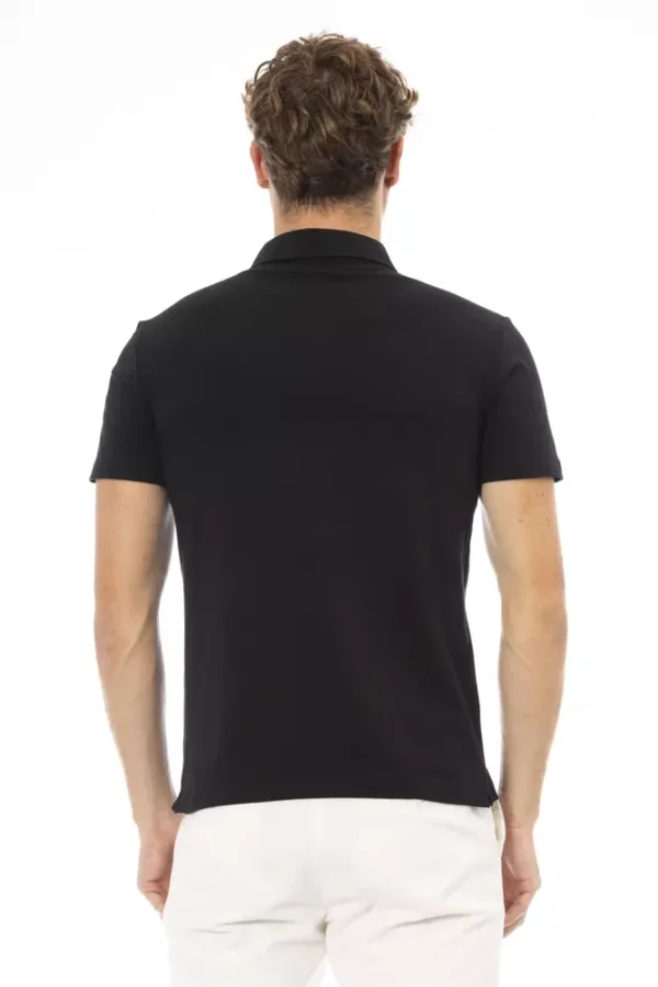 Baldinini Trend Black Cotton Men Polo - Image 3