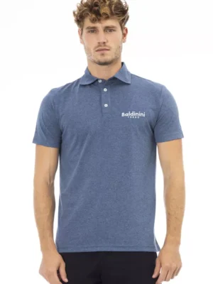 Baldinini Trend Blue Cotton Men Polo