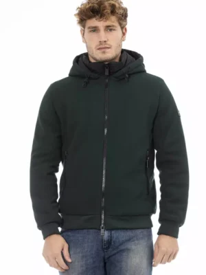 Baldinini Trend Green Polyester Men Jacket