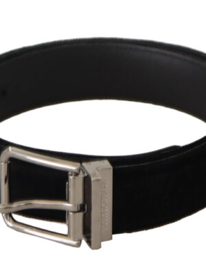 Dolce & Gabbana Sophisticated Velvet Leather Belt