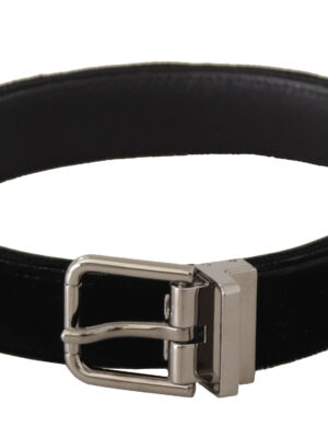 Dolce & Gabbana Elegant Velvet Designer Belt
