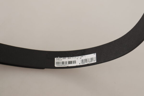 Dolce & Gabbana Elegant Black Leather Belt with Metal Buckle - Image 4