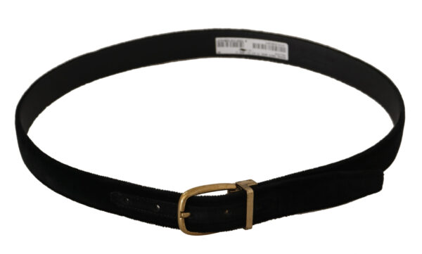 Dolce & Gabbana Chic Velvet Elegance Belt - Image 2