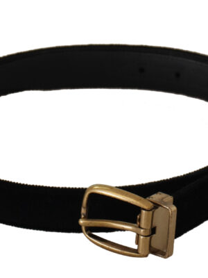 Dolce & Gabbana Chic Velvet Elegance Belt