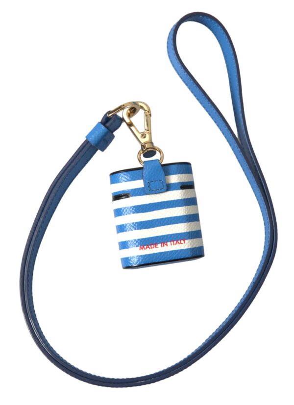 Dolce & Gabbana Chic Striped Leather Airpods Case - Image 5