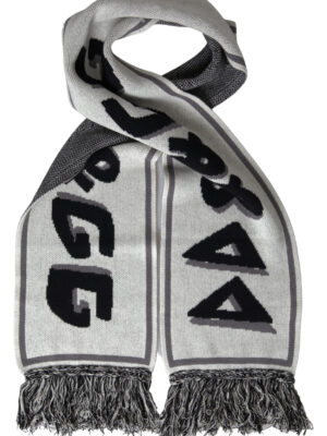 Dolce & Gabbana Elegant Gray Cashmere Men's Scarf