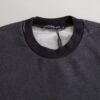 Dolce & Gabbana Elegant Dark Gray Crew Neck Sweater - Image 4