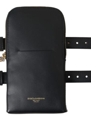 Dolce & Gabbana Elegant Leather Wristlet Clutch