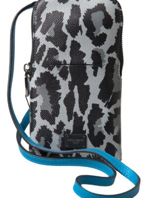 Dolce & Gabbana Elegant Leather Crossbody Phone Bag