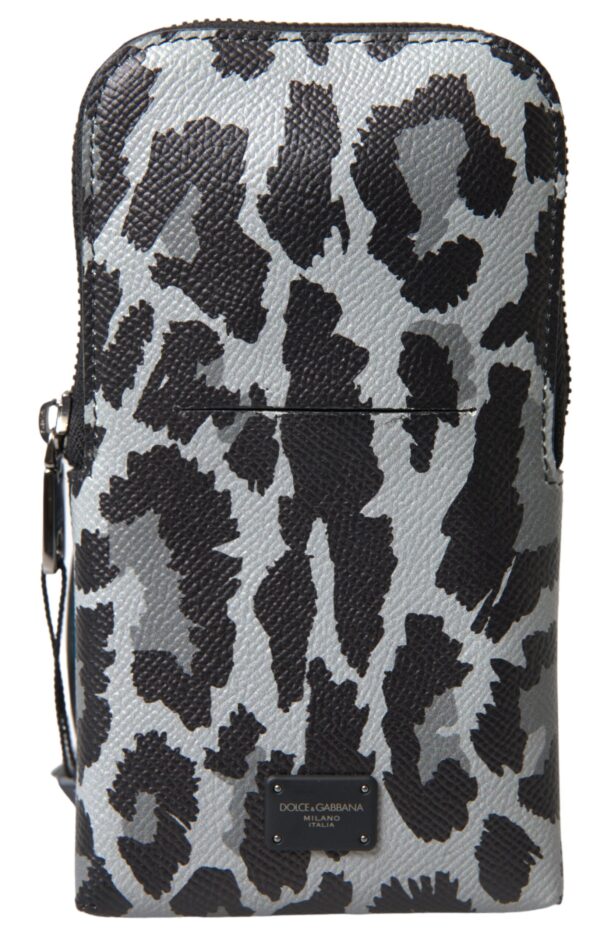 Dolce & Gabbana Elegant Leather Crossbody Phone Bag - Image 2