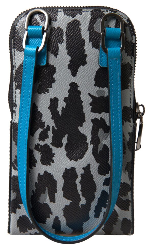 Dolce & Gabbana Elegant Leather Crossbody Phone Bag - Image 4