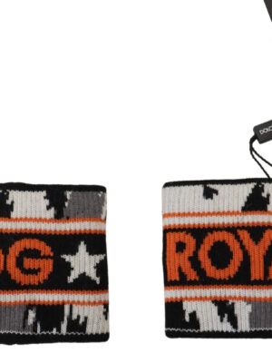Dolce & Gabbana Elegant Wool-Cashmere DG Queen Wrist Wrap