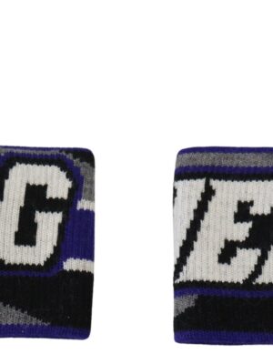 Dolce & Gabbana Regal Purple Wool Wrist Wrap