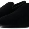 Dolce & Gabbana Elegant Velvet Black Loafers for Men - Image 6