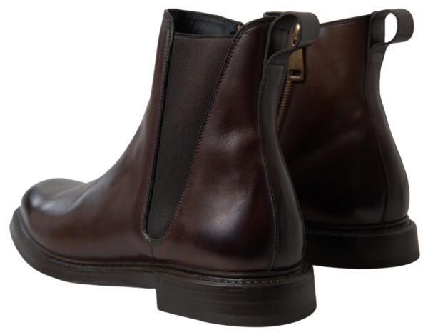 Dolce & Gabbana Elegant Leather Chelsea Boots - Image 3