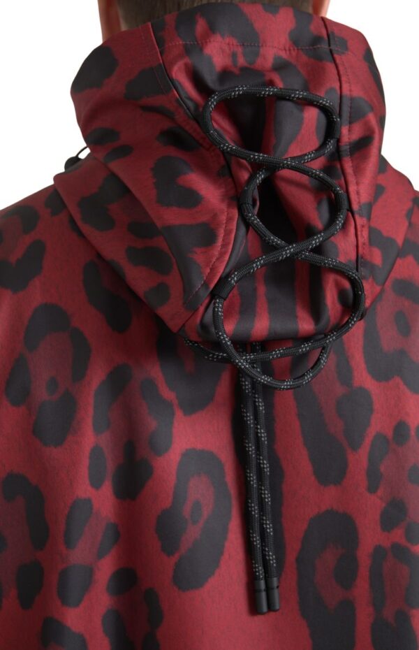 Dolce & Gabbana Radiant Red Leopard Print Hooded Jacket - Image 4