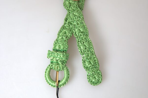 Dolce & Gabbana Elegant Green Viscose Belt with Metal Buckle - Image 3