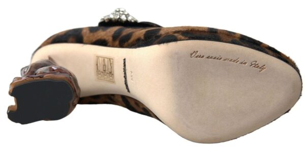 Dolce & Gabbana Elegant Leopard Heel Pumps for Chic Sophistication - Image 4
