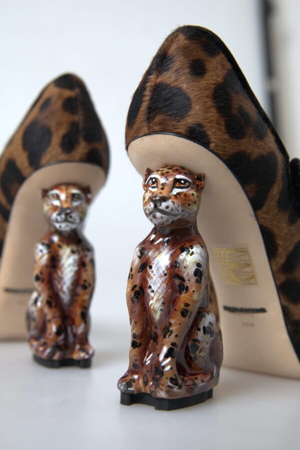 Dolce & Gabbana Elegant Leopard Heel Pumps for Chic Sophistication - Image 8
