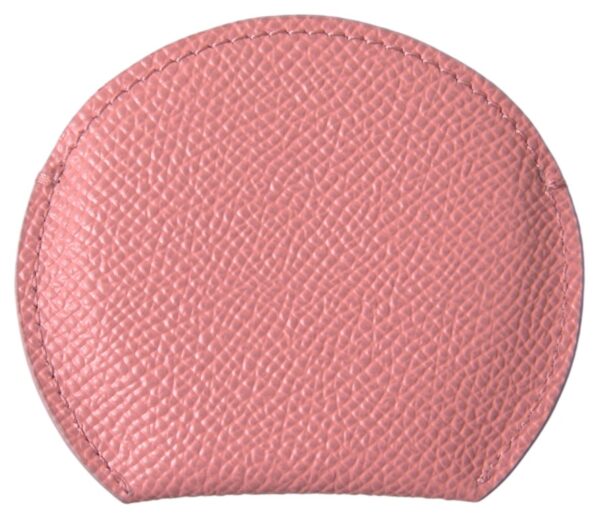 Dolce & Gabbana Chic Pink Leather Hand Mirror Holder - Image 2