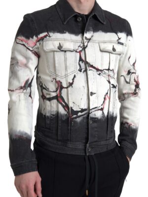 Dolce & Gabbana Multicolor Cotton Stretch Denim Jacket