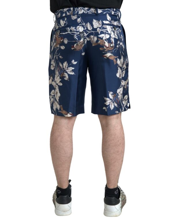 Dolce & Gabbana Silken Floral Bermuda Shorts in Blue - Image 2