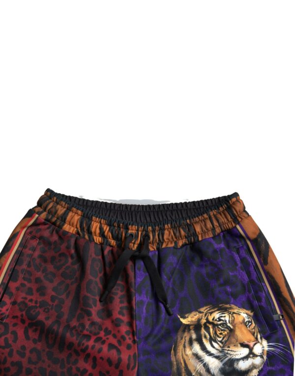 Dolce & Gabbana Chic Multicolor Bermuda Shorts with Exotic Print - Image 4