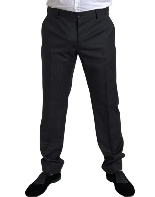 Dolce & Gabbana Elegant Black Two-Piece Slim Fit Suit - Image 6