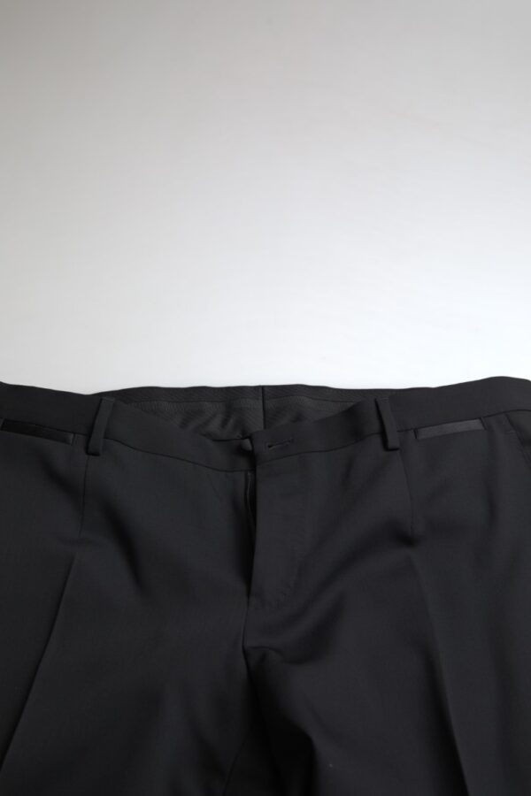 Dolce & Gabbana Elegant Black Slim Fit Two-Piece Suit - Image 8