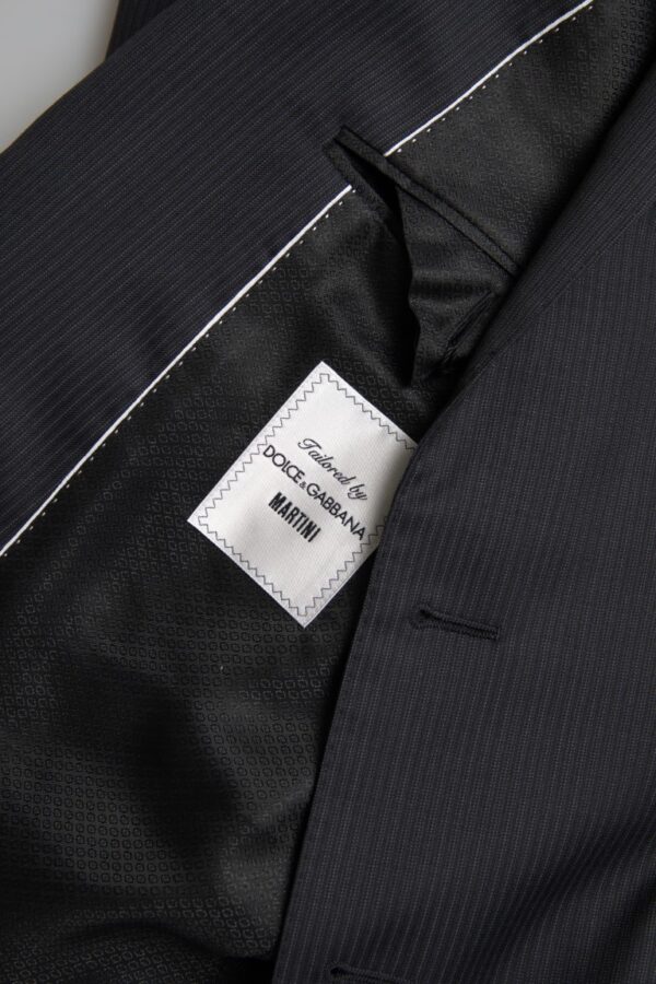 Dolce & Gabbana Elegant Black Two-Piece Slim Fit Suit - Image 8