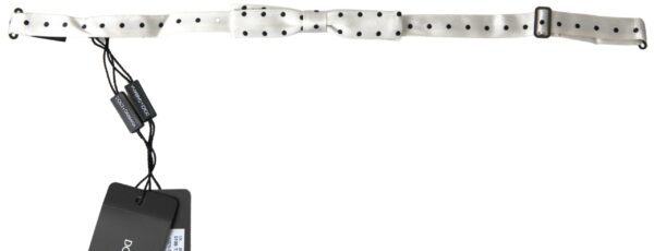 Dolce & Gabbana Stylish Polka Dot Silk Bow Tie - Image 2