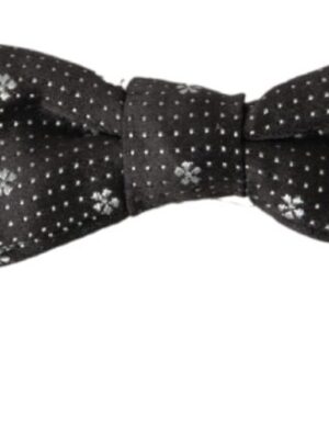 Dolce & Gabbana Elegant Black Silk Bow Tie
