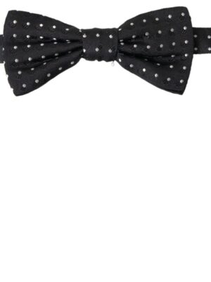 Dolce & Gabbana Elegant Black Silk Bow Tie