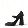 Dolce & Gabbana Chic Black Brocade Mary Janes Pumps - Image 5