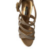Dolce & Gabbana Bronze Crystal Stiletto Heels Sandals - Image 6