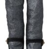 Dolce & Gabbana Glamorous Crystal-Embellished Booties - Image 2