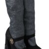 Dolce & Gabbana Glamorous Crystal-Embellished Booties - Image 5