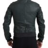 Dolce & Gabbana Emerald Green Goatskin Bomber Jacket - Image 5