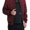 Dolce & Gabbana Red Leopard Print Bomber Jacket - Image 2