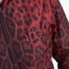 Dolce & Gabbana Red Leopard Print Bomber Jacket - Image 6
