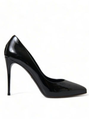 Dolce & Gabbana Elegant Black Patent Stiletto Heels