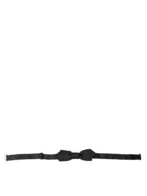 Dolce & Gabbana Elegant Silk Black Bow Tie for Sophisticated Style